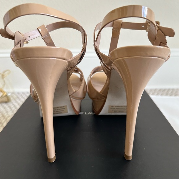 Steve Madden Patent Leather Platform Sandals Sz 38.5 - Picture 8 of 8